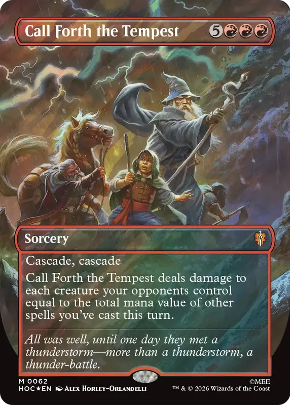 Call Forth the Tempest (Borderless) (Surge Foil) [The Hobbit: Eternal-Legal]