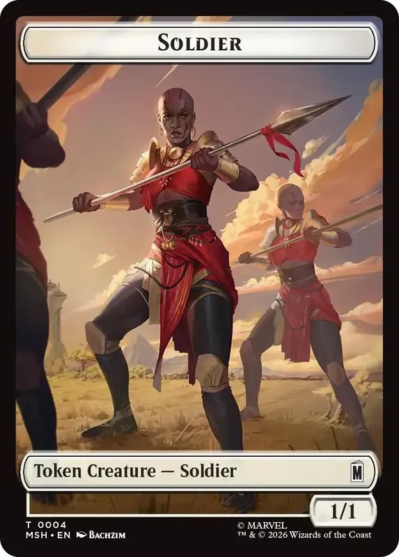 Soldier // Clue Double-Sided Token [Marvel Super Heroes Tokens]