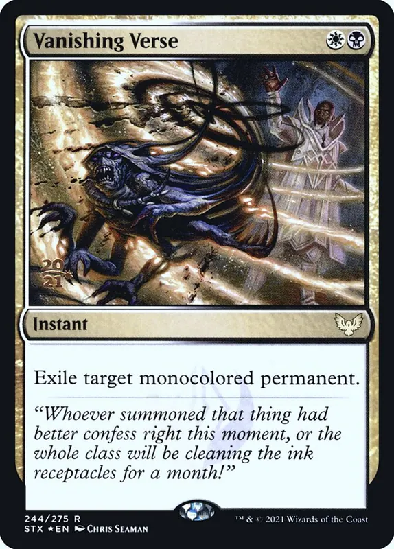 Vanishing Verse [Strixhaven: School of Mages Promos]