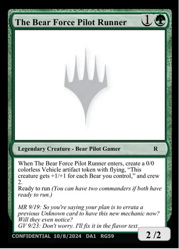The Bear Force Pilot Runner [Unknown Event]