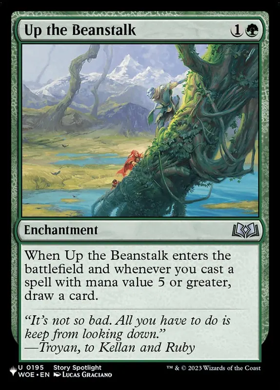 Up the Beanstalk [The List]