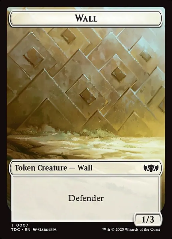 Wall [Tarkir: Dragonstorm Commander Tokens]