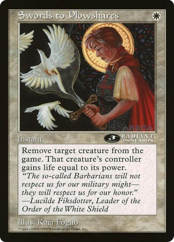 Swords to Plowshares [Oversized League Prizes]