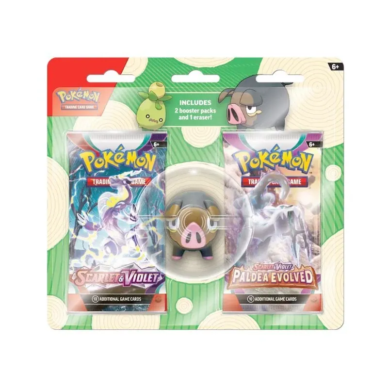 Pokémon Back to School Eraser Blister - Lechonk - Ingles