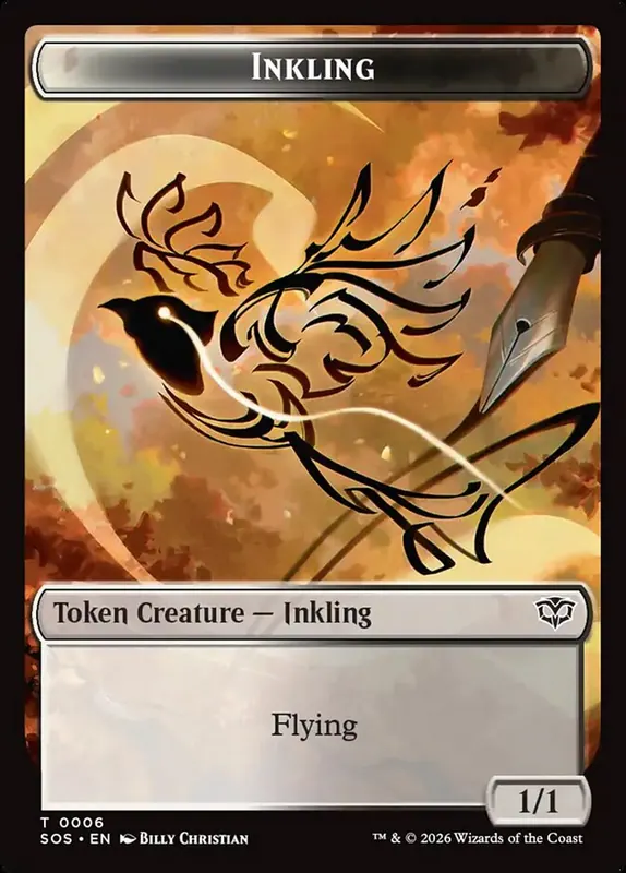 Inkling [Secrets of Strixhaven Tokens]