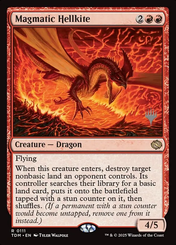 Magmatic Hellkite [Tarkir: Dragonstorm Promos]