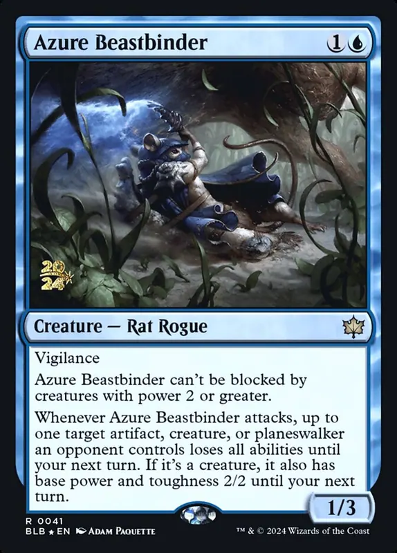 Azure Beastbinder [Bloomburrow Promos]