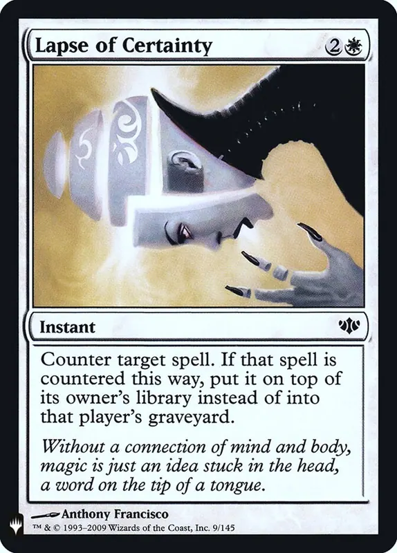 Lapse of Certainty [The List]