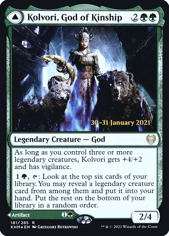 Kolvori, God of Kinship // The Ringhart Crest [Kaldheim Promos]