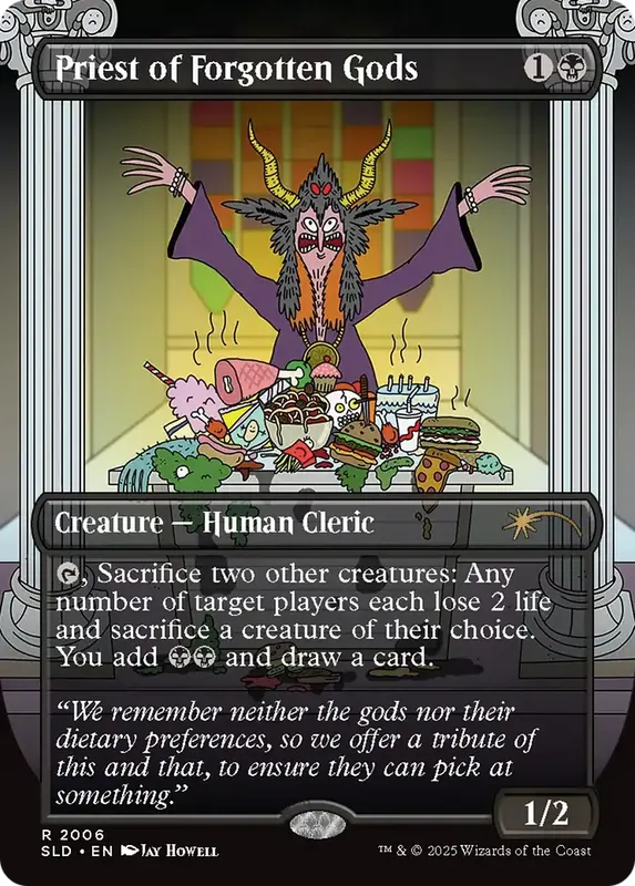 Priest of Forgotten Gods (Rainbow Foil) [Secret Lair Drop Series]