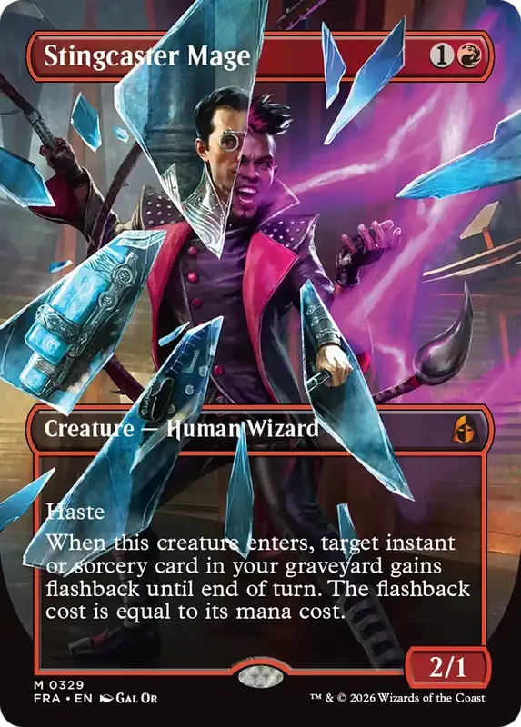 Stingcaster Mage (Borderless) [Reality Fracture]