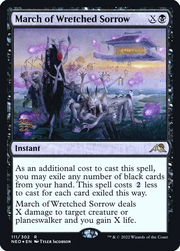 March of Wretched Sorrow [Kamigawa: Neon Dynasty Promos]