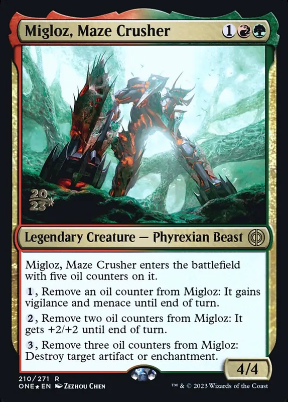 Migloz, Maze Crusher [Phyrexia: All Will Be One Promos]