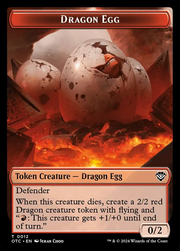 Dragon Egg [Outlaws of Thunder Junction Commander Tokens]