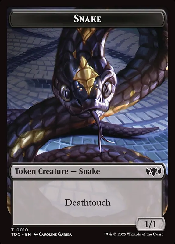 Snake [Tarkir: Dragonstorm Commander Tokens]