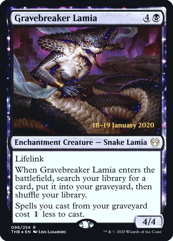 Gravebreaker Lamia [Theros Beyond Death Promos]