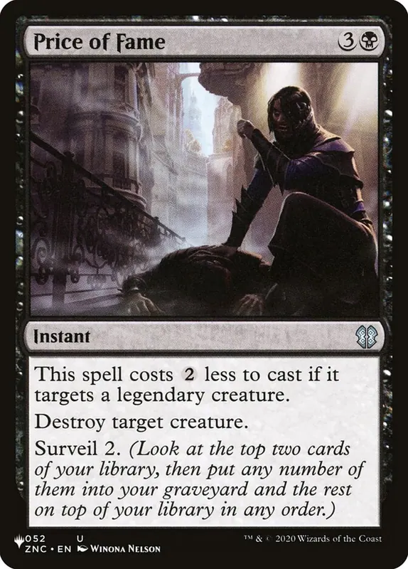 Price of Fame [The List]