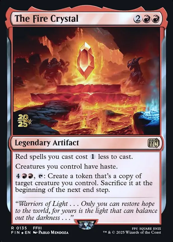 The Fire Crystal [Final Fantasy Promos]
