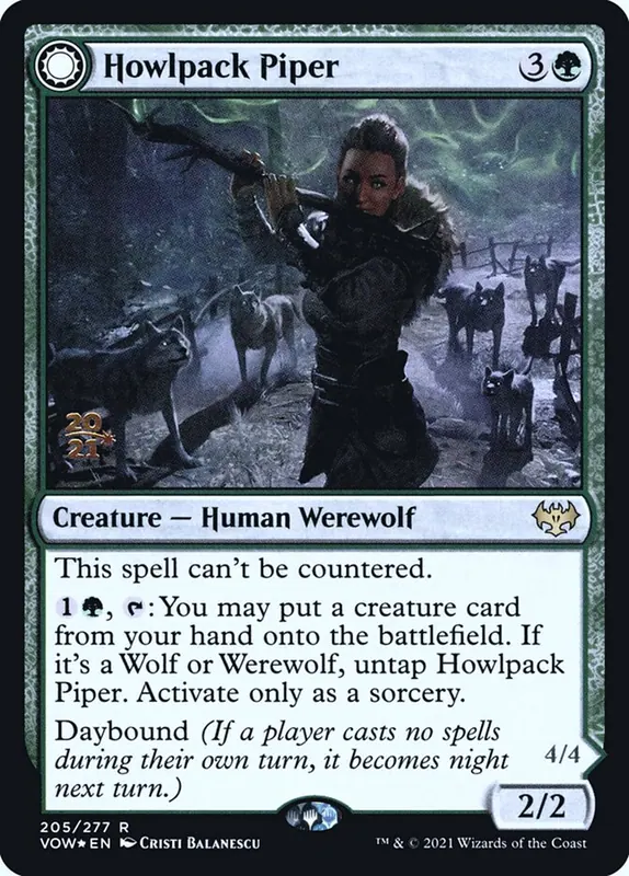 Howlpack Piper // Wildsong Howler [Innistrad: Crimson Vow Promos]