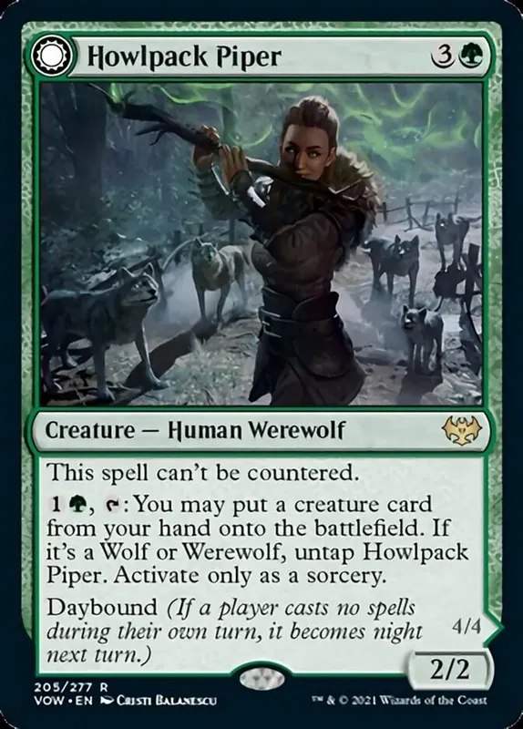 Howlpack Piper // Wildsong Howler - Español [Innistrad: Crimson Vow]