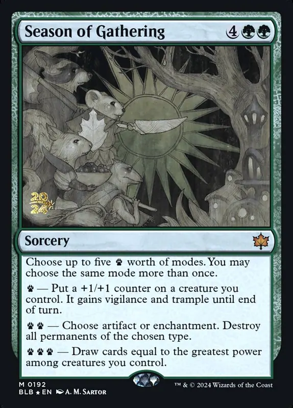 Season of Gathering [Bloomburrow Promos]