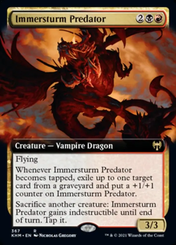 Immersturm Predator (Extended Art) [Kaldheim]