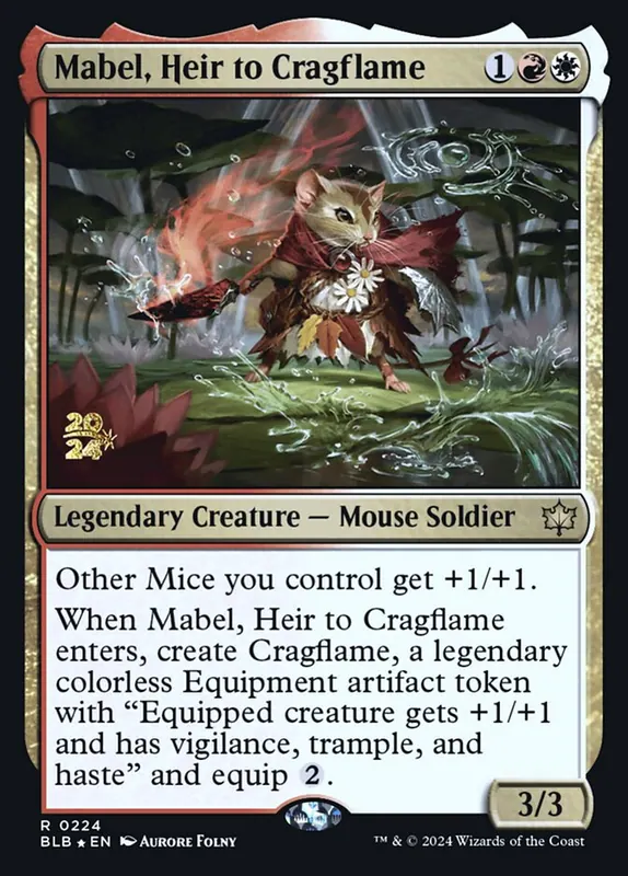 Mabel, Heir to Cragflame [Bloomburrow Promos]