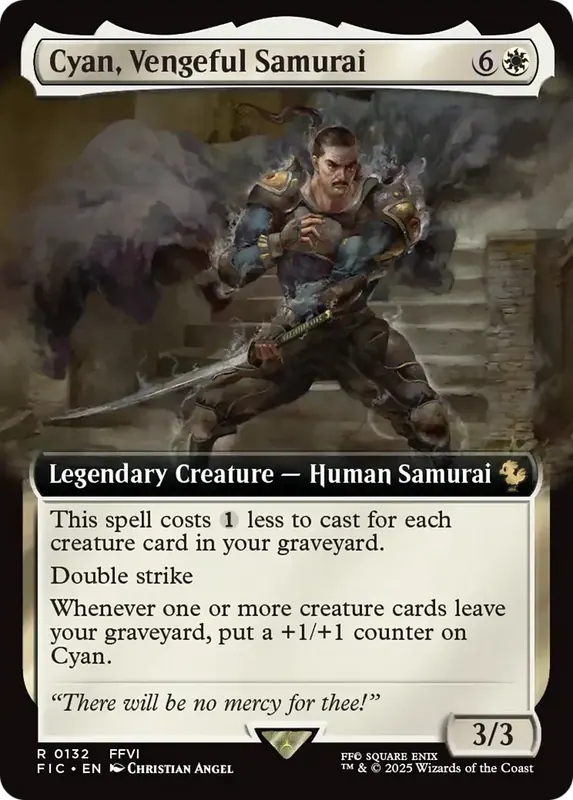 Cyan, Vengeful Samurai (Extended Art) [FINAL FANTASY Commander]