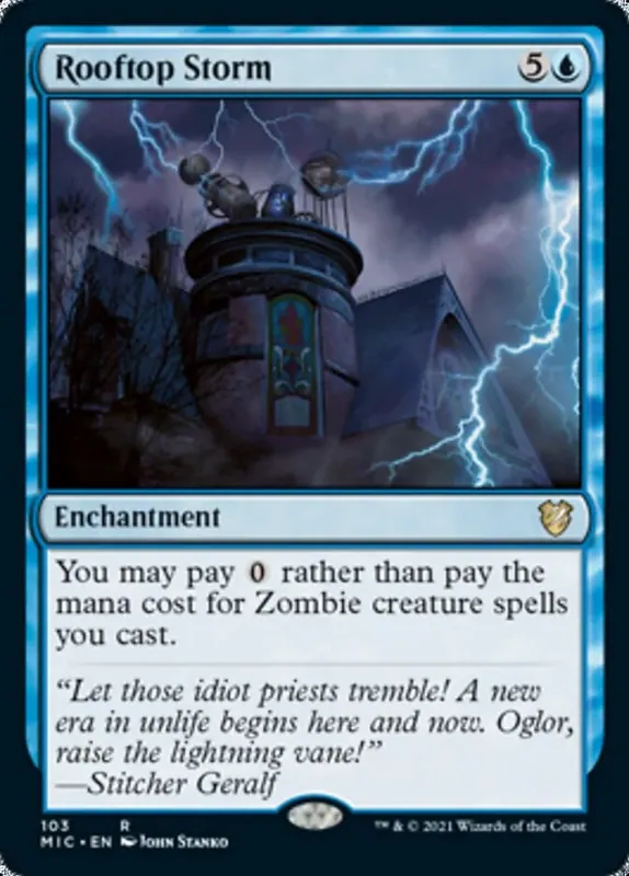 Rooftop Storm [Innistrad: Midnight Hunt Commander] - Español