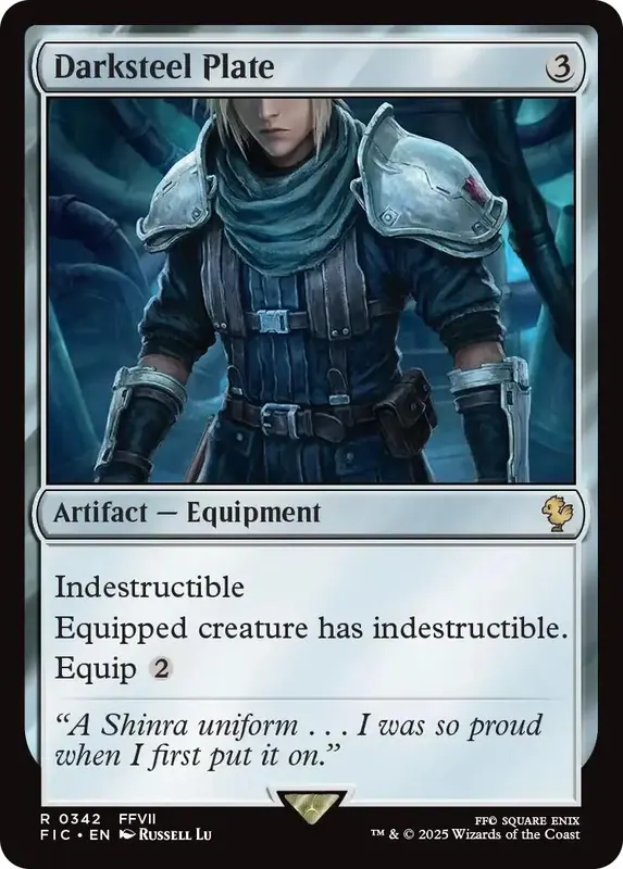 Darksteel Plate (Surge Foil) [FINAL FANTASY Commander]
