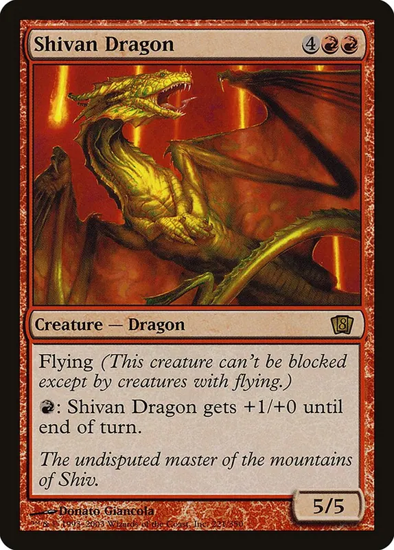Shivan Dragon [Eighth Edition]