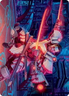 Isshin, Two Heavens as One 1 Art Card [Kamigawa: Neon Dynasty Art Series]