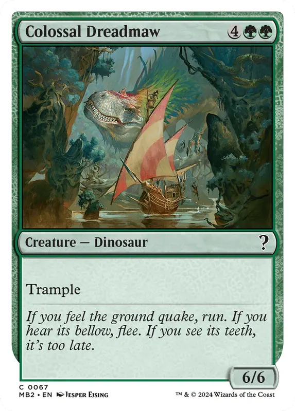 Colossal Dreadmaw (White Border) [Mystery Booster 2]