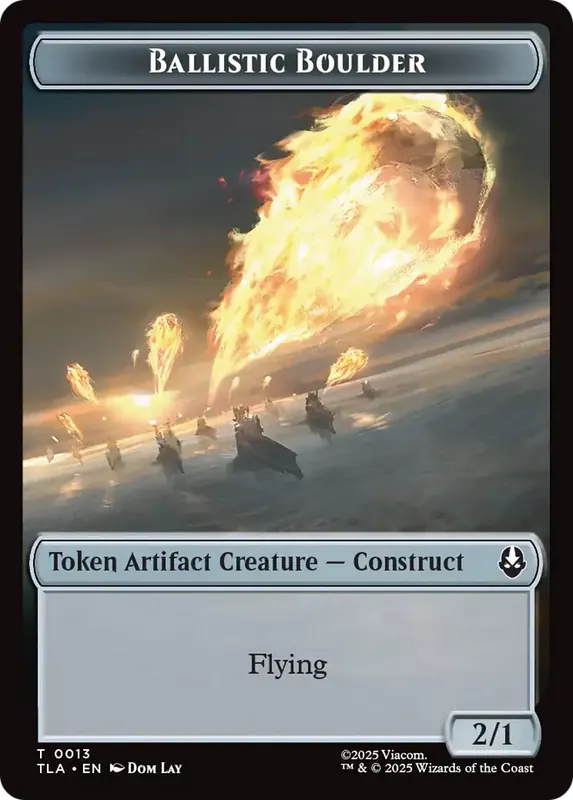 Ballistic Boulder // Food (0019) Double-Sided Token [Avatar: The Last Airbender Tokens]