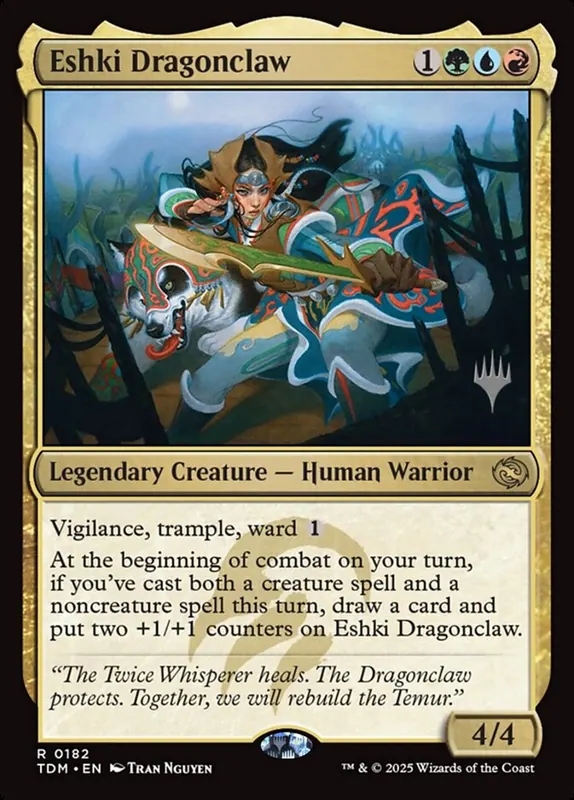 Eshki Dragonclaw [Tarkir: Dragonstorm Promos]