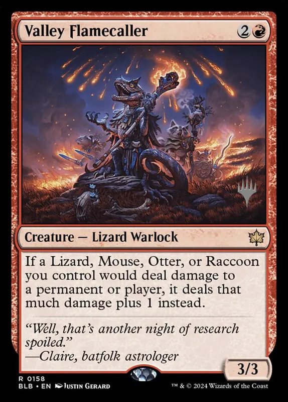 Valley Flamecaller [Bloomburrow Promos]