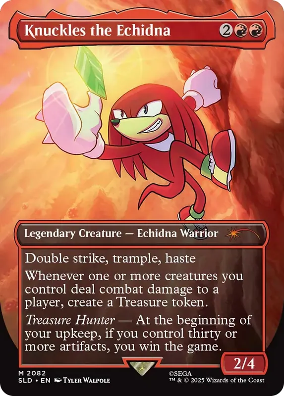 Knuckles the Echidna (Rainbow Foil) [Secret Lair Drop Series]