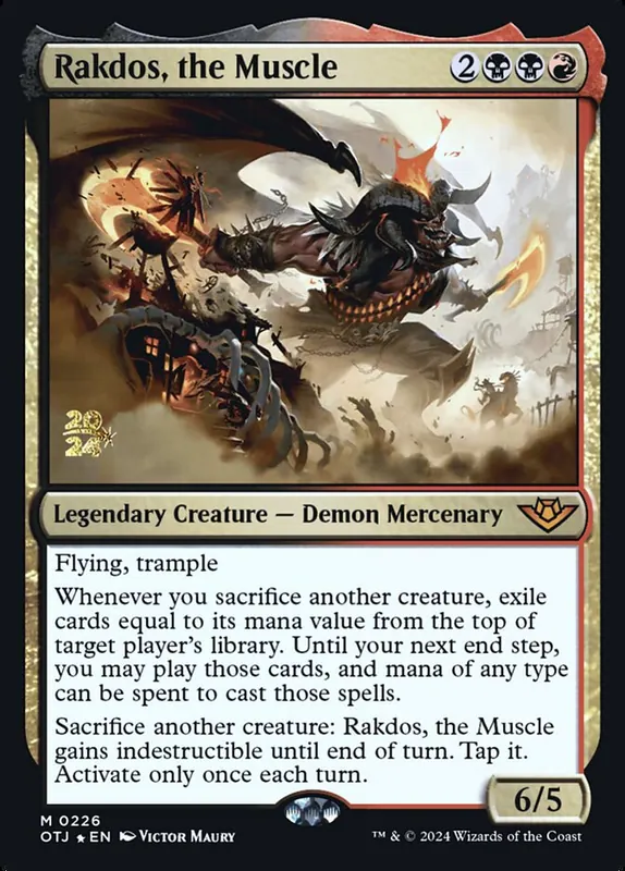 Rakdos, the Muscle [Outlaws of Thunder Junction Promos]