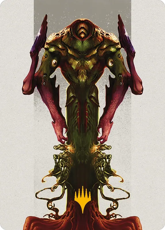 Kozilek, the Broken Reality Art Card (Gold-Stamped Planeswalker Symbol) [Modern Horizons 3 Art Series]