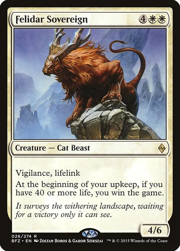 Felidar Sovereign [Battle for Zendikar] - Español