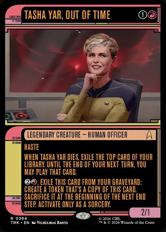 Tasha Yar, Out of Time [Star Trek]