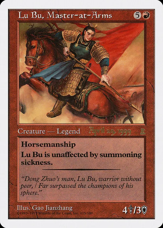 Lu Bu, Master-at-Arms [Portal Three Kingdoms Promos]