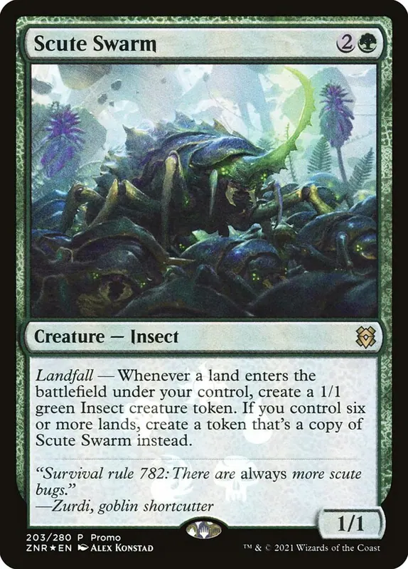 Scute Swarm [Zendikar Rising Promos]