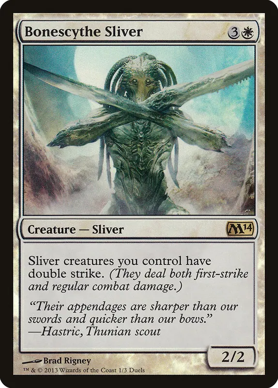 Bonescythe Sliver [Duels of the Planeswalkers 2014 Promos]