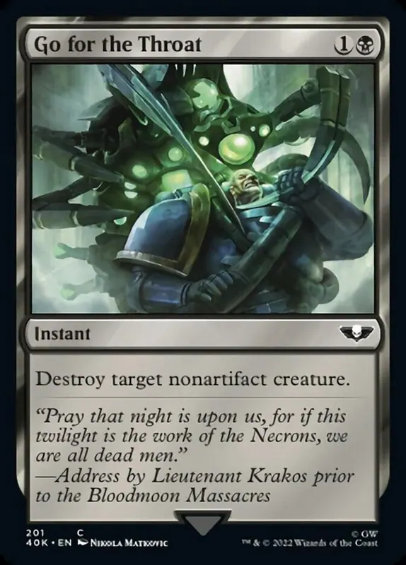 Go for the Throat (Surge Foil) [Warhammer 40,000]