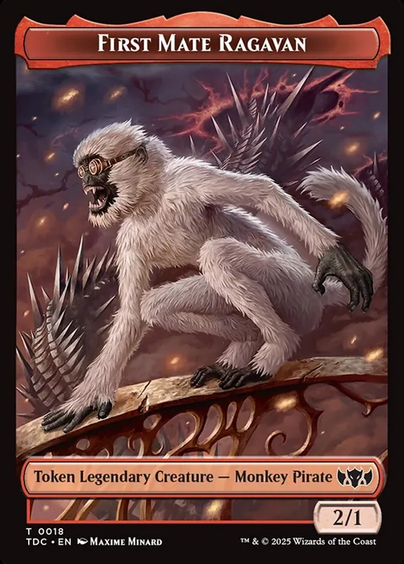 First Mate Ragavan [Tarkir: Dragonstorm Commander Tokens]