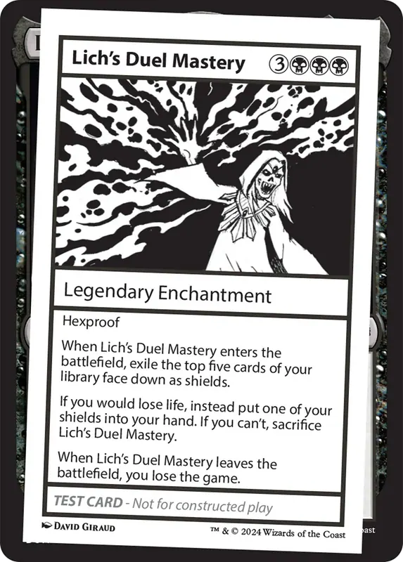 Lich's Duel Mastery [Mystery Booster 2 Playtest Cards]