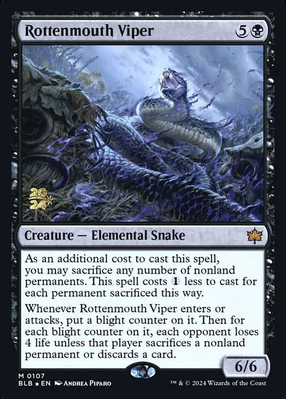Rottenmouth Viper [Bloomburrow Promos]