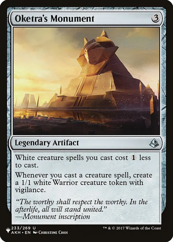 Oketra's Monument [The List]