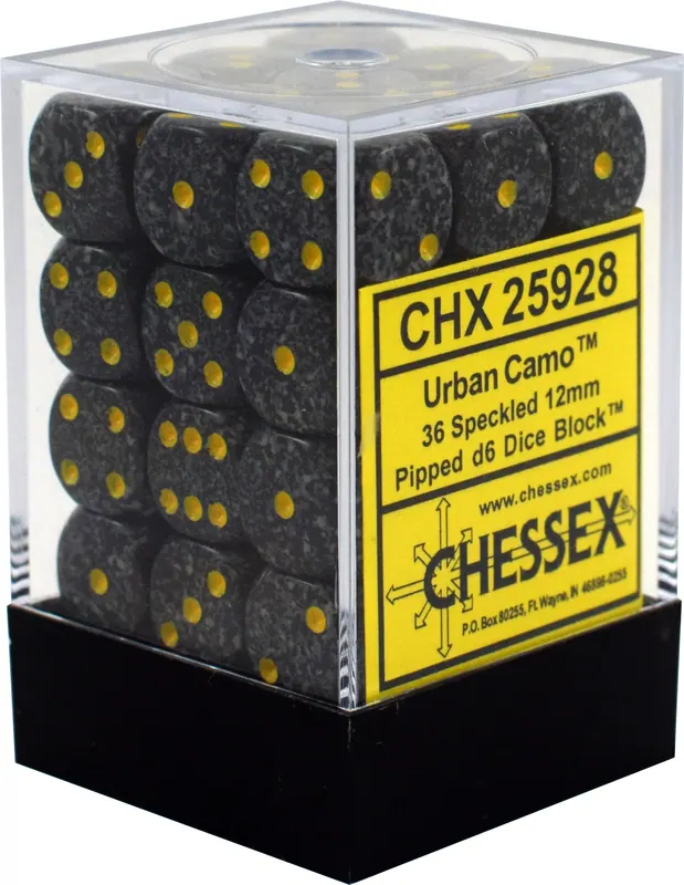 DADOS CHESSEX 12MM URBAN CAMO SPECKLED